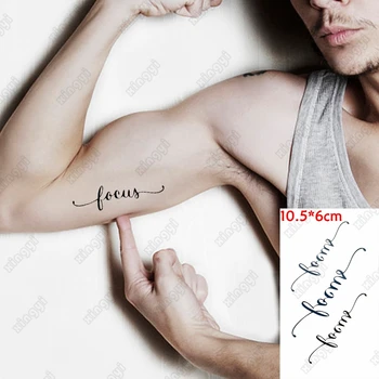 Voda Prenos Tetovanie Sexy anglický List Lásky Body Art Nepremokavé Dočasné Tetovanie Falošné Tetovanie Falsh Tatto pre Muža, Ženu, Deti