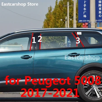 Peugeot 5008 Auto B C Pilieri Uprostred Centrálnej Stĺpec PC Okenné Dekorácie-Nálepky Príslušenstvo 2021 2020 2019 2018 2017