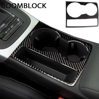 BOOMBLOCK Pre Audi A5 O5 A4 B8 2009-2016 Uhlíkových Vlákien Držiteľ Pohára Vody Rám, Kryt Kotúča, Nálepky, Auto Styling Auto Príslušenstvo