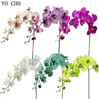 Falošné Kvety Orchidey, Umelé Kvety Magnólie Čínskeho Mora Orchidea Nový Dom Domov Svadobné Festival Dekorácie Motýľ Orchidea
