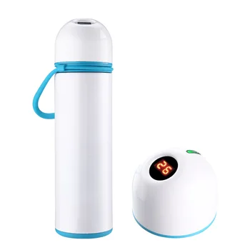 Smart vody pohár termosky hrnček tvorivé šálku kávy Digitálne Prenosné 304 Nerezovej Ocele, Vákuové Banky Zobrazenie teploty