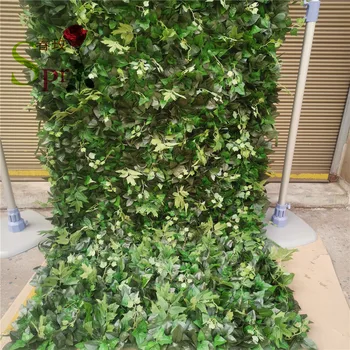 SPR Zelené rastliny, umelé kvetiny stenu pre svadobné pozadí