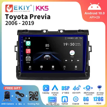 EKIY KK5 Android 10 autorádia Pre Toyota Previa XR50 2006 - 2019 Multimediálne Video, GPS Stereo Prehrávač, Navigácia DVD