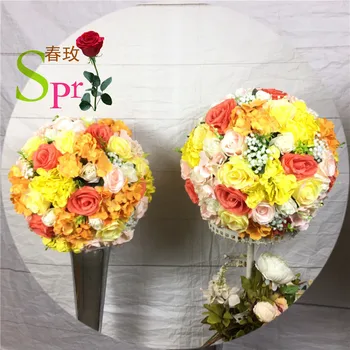 SPR plnú loptu 30 cm/35 cm/40cm/50cm svadobné plánovanie podujatí umelé svadobný stôl kvet loptu vrchol dekorácie fáze