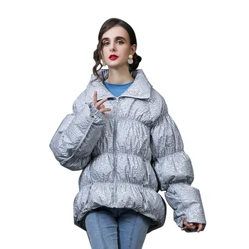Zimné Ženy Hrubé Parkas Nadol Bunda Lady Teplé Krátke Kabáty Outwear Kabát LF21007YN