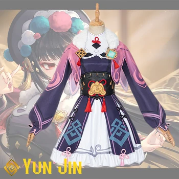 Vysoko kvalitné Genshin Vplyv Yunjin Cosplay Kostým Jednotné Parochňu Anime Halloween Kostýmy pre Ženy, Hry Yun Jing