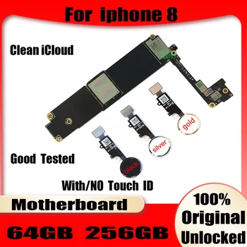 Pre IPhone 8 doska s/bez Dotyk ID doske pre iphone, 8 logic board Testované Dobré 64GB-256 GB Č. ID