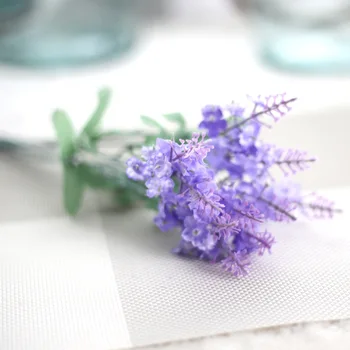 Romantický Dekorácie Provence Levanduľa Kvet Hodvábnej Umelé Kvety Pre Domáce Svadobné Party Dekorácie
