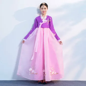 Kórejský Hanbok Kostým Tradičné Svadobné Palác Hanbok pre Ženy Vintage juhokórejský Menšiny Tanečné Kostýmy Dávnych Kostým