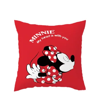 Disney obliečok Vankúš Cartoon Mickey Minnie Mouse Dekoratívne Nap Vankúš na Posteľ, Gauč Chlapci Dievčatá Darček 45x45cm