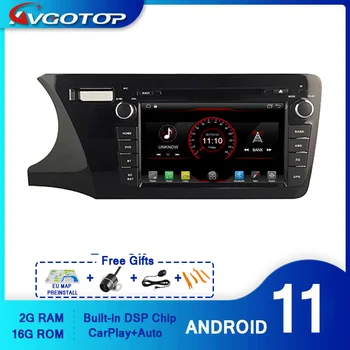 AVGOTOP Android 11 WINCE Bluetooth GPS autorádia DVD Prehrávač pre HONDA CITY 2014 LHD 2G 16 G MP3, MP4 Wifi Vozidla Multimediálne
