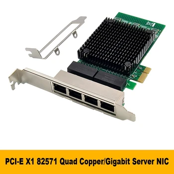 PCI-E X1 Gigabitová Sieťová Karta 82571GB 4 Port Server Sieťové Karty EXPI9402PT Gigabitová Sieťová Karta