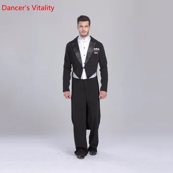 2018 Ballroom Dance Šaty Maloobchod individuálne Pre Mužov Spoločenský Oblek, Smoking Chvost medzinárodný Štandardný Tanec 5 ks.Dodanie Zdarma