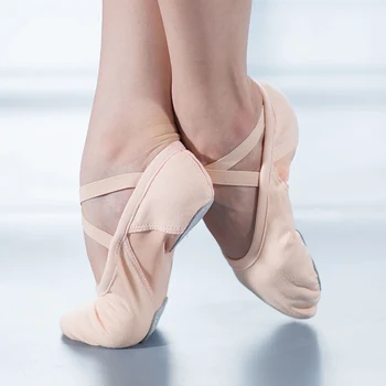 Jóga Papuče Telocvični Učiteľ Jogy Balet Tanečné Topánky Pre Dievčatá, Ženy, Plátno Čipky zadarmo Balet Topánky