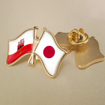 Gibraltáru a Japonsko Prešiel Dvakrát Priateľstvo Vlajky Preklopke Kolíky Brošňa Odznaky
