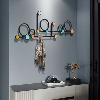 Nordic light luxusný vešiak po vstupe do dverí, oblečenie hák stene visí kreatívne nástenné závesné dekorácie
