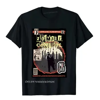 Bavlnené Pánske Zombie Kontrolu Top T-shirts Osobné Topy & Tees Najnovšie Hip Hop Luxusné Camiseta