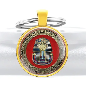 Staroveký Egyptský Faraón symbol Sklo Cabochon Prívesok prívesok Charm Muži Ženy Šperky, Darčeky Tlačidlo Krúžky
