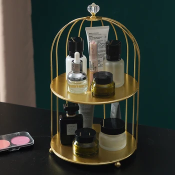 Nordic Make-Up Organizátor Toaletný Stolík Make-Up Organizátor Rack Kúpeľňa Kozmetické Úložný Box Parfum Nechty Displej Stojan