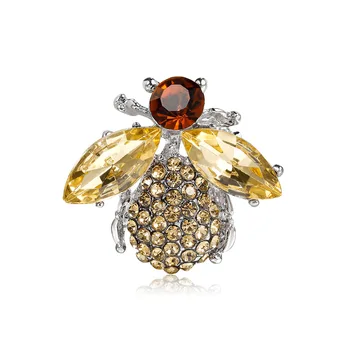 Módny Dizajn Hmyzu Brošňa Ženy Jemné Včielka Brošne Crystal Drahokamu Pin Brošňa Šperky, Darčeky Pre Dievča AG015