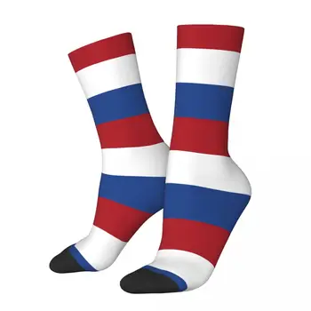 Vtipné Holandsko holandské Vlajka Športové Ponožky Holland Polyester Posádky Ponožky pre Unisex Priedušná