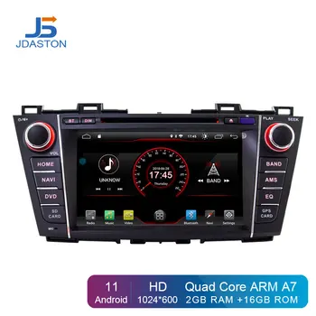 JDASTON Android 12 Auto DVD Prehrávač Pre Mazda 5 Premacy 2009-2012 Multimediálnu GPS Navigáciu 2 Din autorádia Stereo Autoaudio IPS
