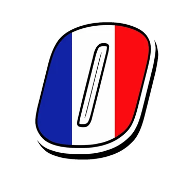 13 cm*10 cm Creative Auto Nálepky Pretekárske Čísla Vinyl Francúzsku Vlajku Auto Nálepky Nepremokavé Príslušenstvo na Motocross Auto Atv Bicykli