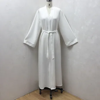 Kaftan Dubaj Abaya Turecko Kimono Cardigan Islamu, Moslimov Hidžáb Oblečenie Jilbab Abayas pre Ženy Župan Ete Kaftane Islamské Oblečenie