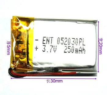 Paketové 052030502030 kartu reproduktor, hlasový záznamník, ľahší, 250mAh 3,7 V, batéria polymer lithium