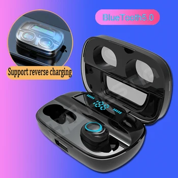 S11 Bezdrôtové Slúchadlá TWS Bluetooth 5.0 LED Displej 8D Basy Stereo Mini sport In-ear Slúchadlá Hifi súprava Handsfree Headset Slúchadlá