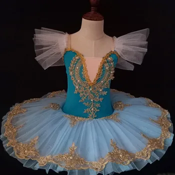 Nový Balet Tutu Pre Dievčatá Dospelých Profesionálne Balet Tutu Ženy, Deti Labutie Jazero, Ružové A Modré Kostýmy Dievčatá Palacinka Balerína Šaty