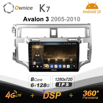 K7 Ownice 6 G+128G Android 10.0 autorádia Pre Toyota Avalon 3 2005 - 2010 Multimediálne Zvukové 4G LTE GPS Navi 360 BT 5.0 Carplay