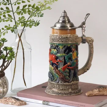 Tvorivé keramické víno pohár ornament osobné vody nemecký pohár piva, pohár dekorácie pivo, pohár