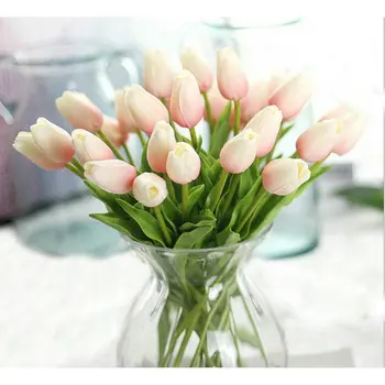 8pcs/veľa Hot Predaj PU Tulipán Umelé Kvety, Svadobné Domov Dekoratívne Kvety Tulipán Simulácia Kvet 8 Farieb (nie na Váhe)