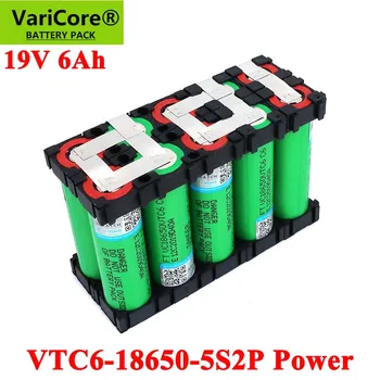 19V 5S2P 18650 VTC6 6000mAh Vysoký výkon 20 ampérov 21V pre Skrutkovač batérie zvaru Držiak batérie