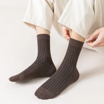 1 Pár Zimné Ponožky pánske Pohodlné Bavlnené Ponožky, Muža Pevných Anti-bakteriálne Business Ponožky pre Dospelých Sokken Meias Chaussette Homme