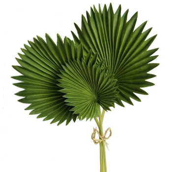 3 Veľkosť Umelého Palmového Opustiť Banda Zelená Monstera Rastlín Vzácne Falošné Medi Kvet Trávy Usporiadanie Umenie Materiál Domáce Dekorácie