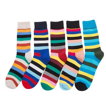 10 Párov/Veľa Veľkoobchodné Ceny Jeseň a v Zime Nový Šťastný Osobnosti Prekladané Česanej Bavlny Ponožky Ulici Trend V Trubice Ponožky