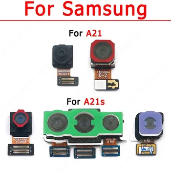 Originálne Predné Zadné Kamera Pre Samsung Galaxy A21 A21s Zadné Zadné Selfie Čelnej S Kamerou Modul Oprava Flex Náhradných Dielov