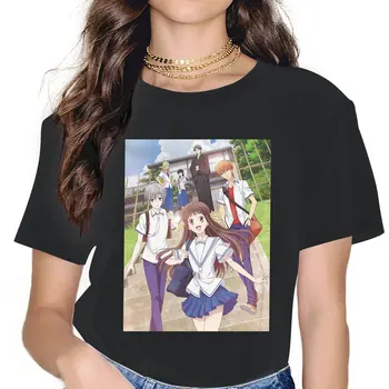 2019 Premium Ženské Oblečenie Ovocie Kôš Manga, Anime, Nadrozmerné T-shirt Goth Vintage Žena Blusas
