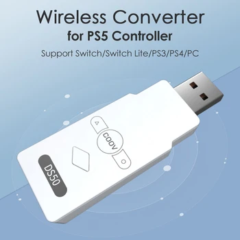 Bezdrôtový Gamepad Converter pre PS5/Switch/PC USB Bluetooth Prijímač, Regulátor