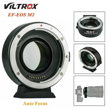 Viltrox EF-EOS M2 AF Auto-focus EXIF 0.71 X Znížiť Rýchlosť Booster Adaptér Objektívu Turbo pre Canon EF objektív EOS M5 M6 M50 Fotoaparát