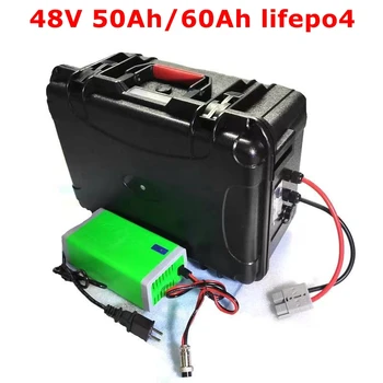 MLG Lítium 51.2 V 48V 60Ah 50AH lifepo4 batérie hlboké cyklus pre 3500w Slnečnej energie skladovanie Skúter bicykli MPPT invertor + 10A charg