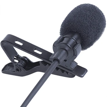 Všesmerového Mini Audio Mic Mikrofónu s 3,5 mm Jack Lavalier Kravatu Klip Mikrofón pre Reč Leture Rozhovor K pieseň
