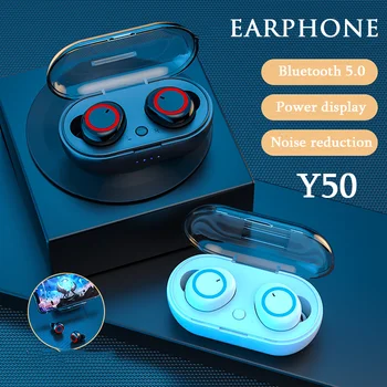 Y50 Bluetooth TWS Slúchadlá S Výkonom Displej Vonkajšie Športové Bezdrôtové Slúchadlá Touch Ovládania Slúchadlá In-Ear Slúchadiel do uší Y60 Y30
