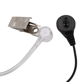 5X 2 Pin PTT MIC Headset Covert Akustické Trubice V Uchu Slúchadlo Pre Kenwood TYT Baofeng UV-5R BF-888S CB Rádio