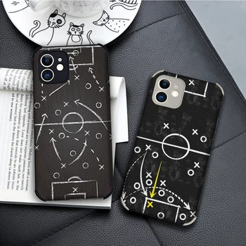 Jahňacie Štyri Rohu telefón puzdro Pre IPhone 13 12 11 Pro Max XR X XS Mini 7 8 Plus 2020 futbal Futbal Taktiky, Času Mäkké Kryty