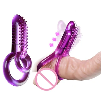 Penis Krúžok Vibrátor Oneskorenie Ejakulácie Klitorálny Stimulátor Sexuálne Hračky Pre Mužov, Páry Penis Extender Krúžky Muž Mravnosť Zariadenie Shop