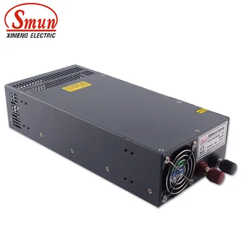 SMUN S-1000-48 110VAC/220VAC do 1000W 48V 20A Jeden Výstup Prepínanie Napájania S CE, ROHS