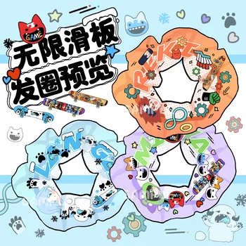 Anime SK8 Infinity SK OSEM REKI sponky do vlasov Vlasové Doplnky Vlasy krúžok Japonský Dvojitého Copu Ručné pokrývku hlavy Vianočné Darčeky